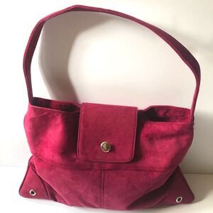 Fuchsia Suede Medium Satchel Handbag 🌺
